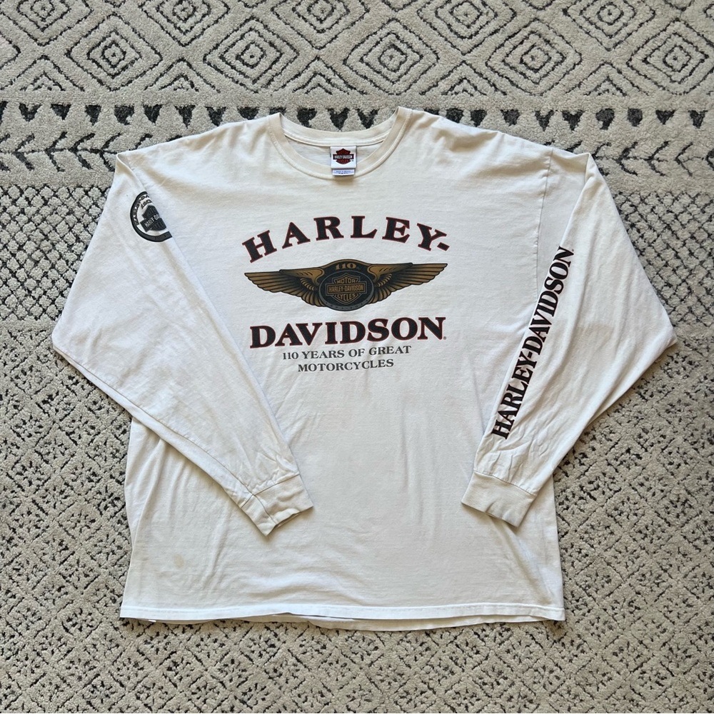 SOLD ON IG: Harley Davidson Kokomo Indiana Long Sleeve Graphic T Shirt